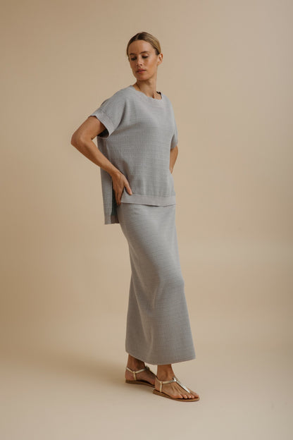 Crepe Knitted Skirt