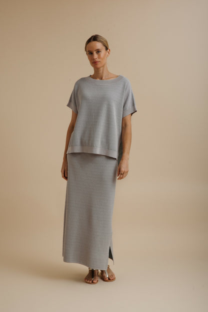 Crepe Knitted Skirt