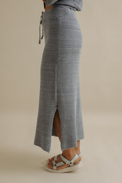 Coral Knitted Skirt Sea Combo