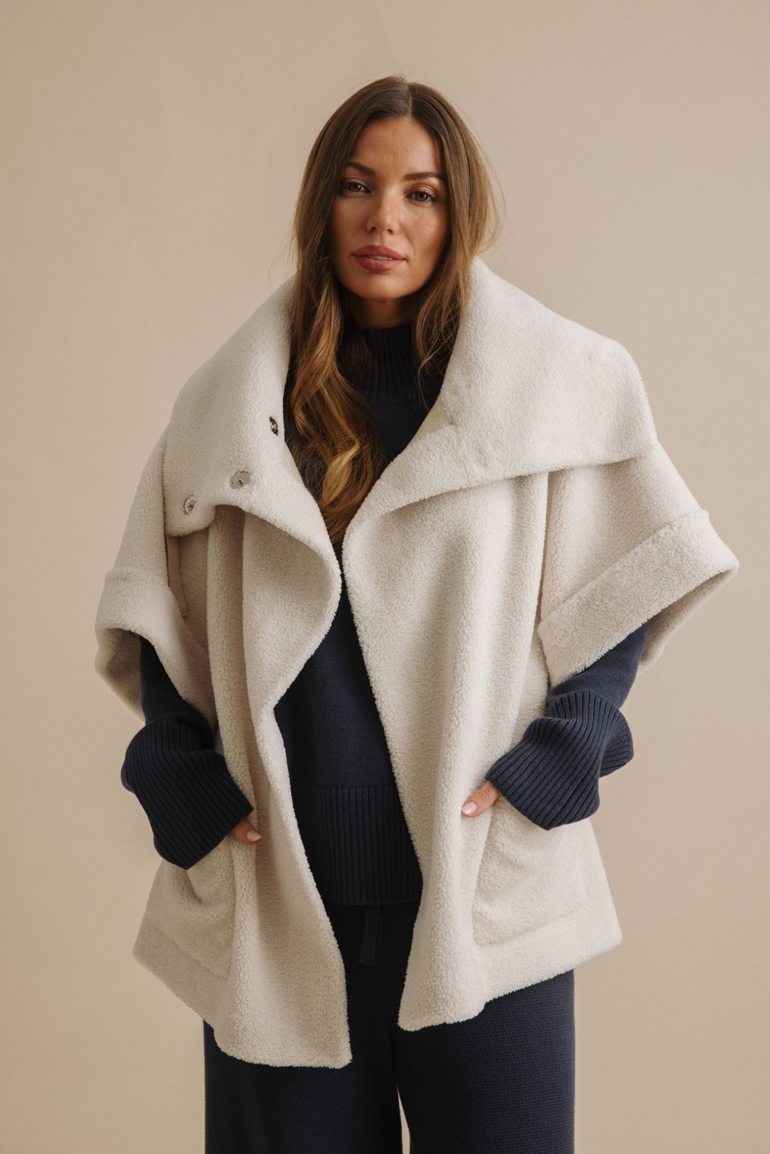 Sherpa Cuddle Coat 2.0 Chalk