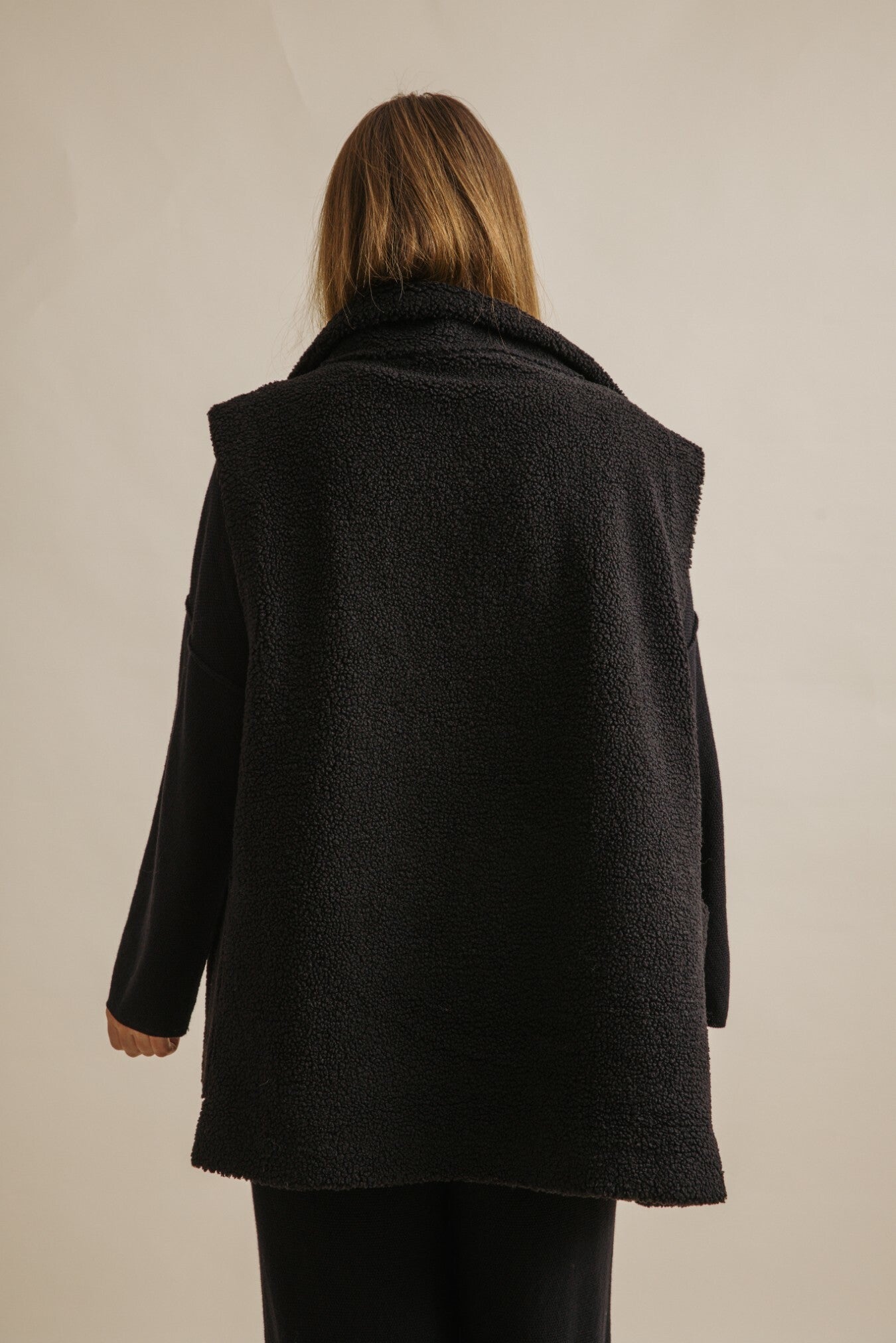 Sherpa Cuddle Gillet Noir