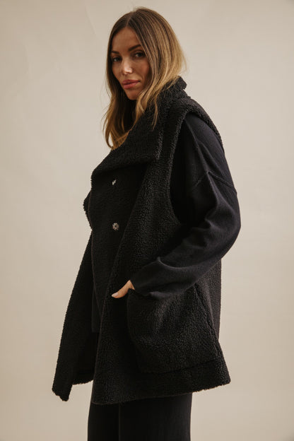 Sherpa Cuddle Gillet Noir