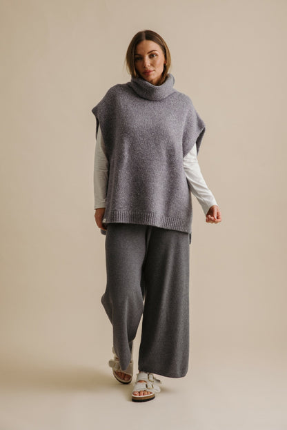 Dreams Funnel Neck Tabard Ash