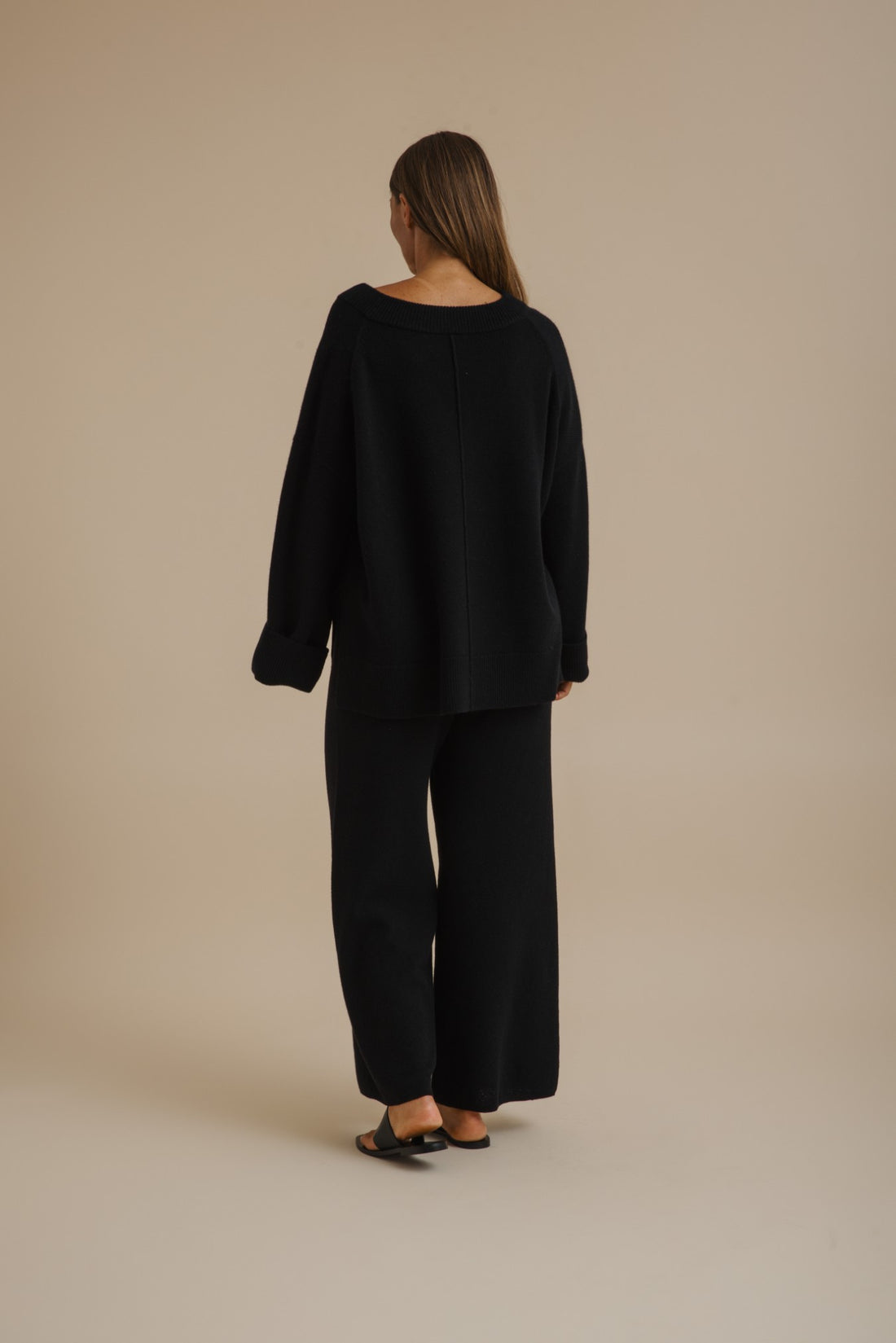 Haven Merino V Pullover Jet