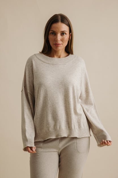 Elevate Crew Merino Cashmere Pullover Buckwheat