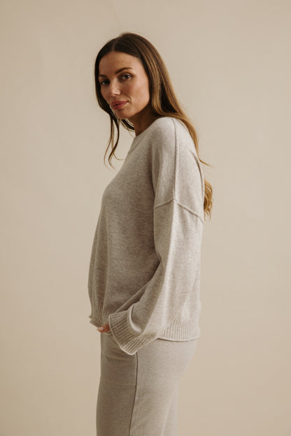 Elevate Crew Merino Cashmere Pullover Buckwheat