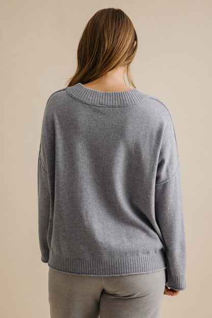 Elevate Crew Merino Cashmere Pullover Ocean