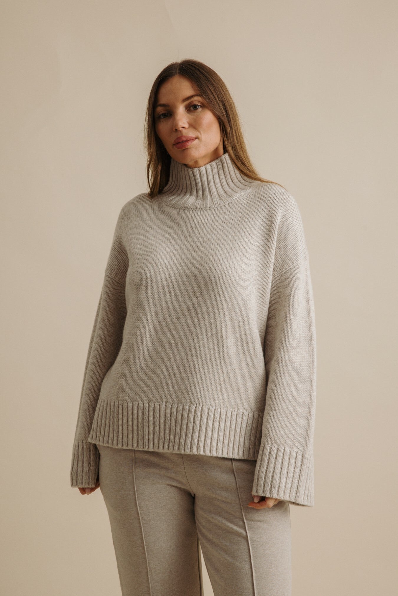 Elevate Merino Cashmere Pullover Buckwheat