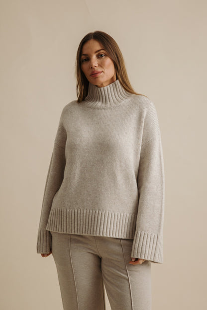 Elevate Merino Cashmere Pullover Buckwheat