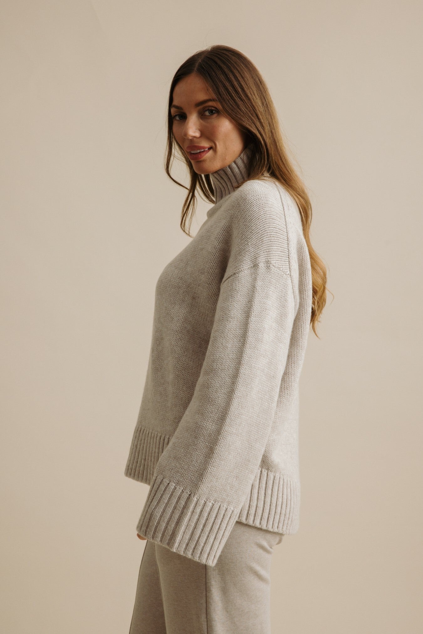 Elevate Merino Cashmere Pullover Buckwheat
