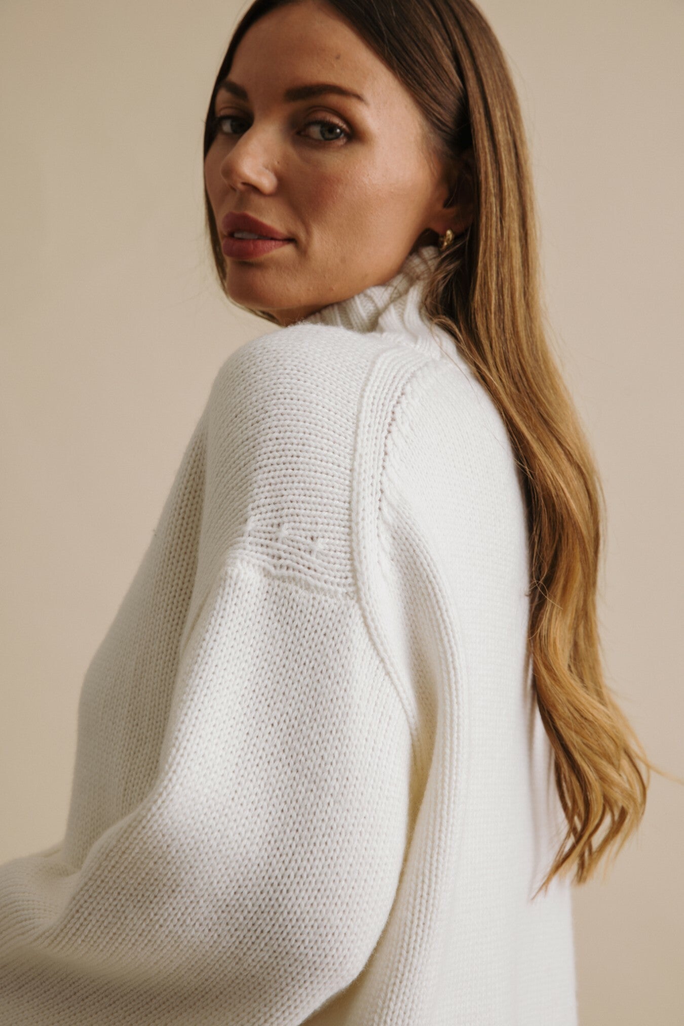 Elevate Merino Cashmere Pullover Cream