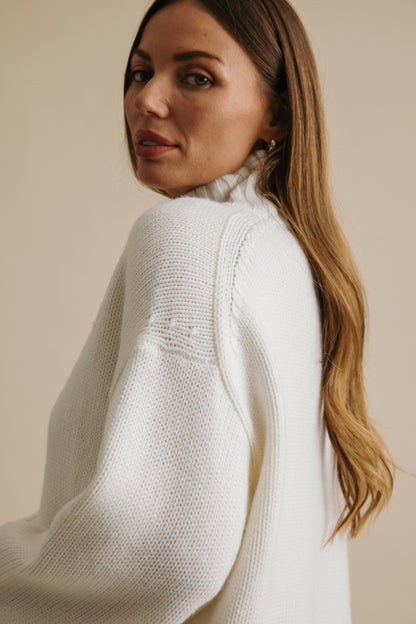 Elevate Merino Cashmere Pullover Cream