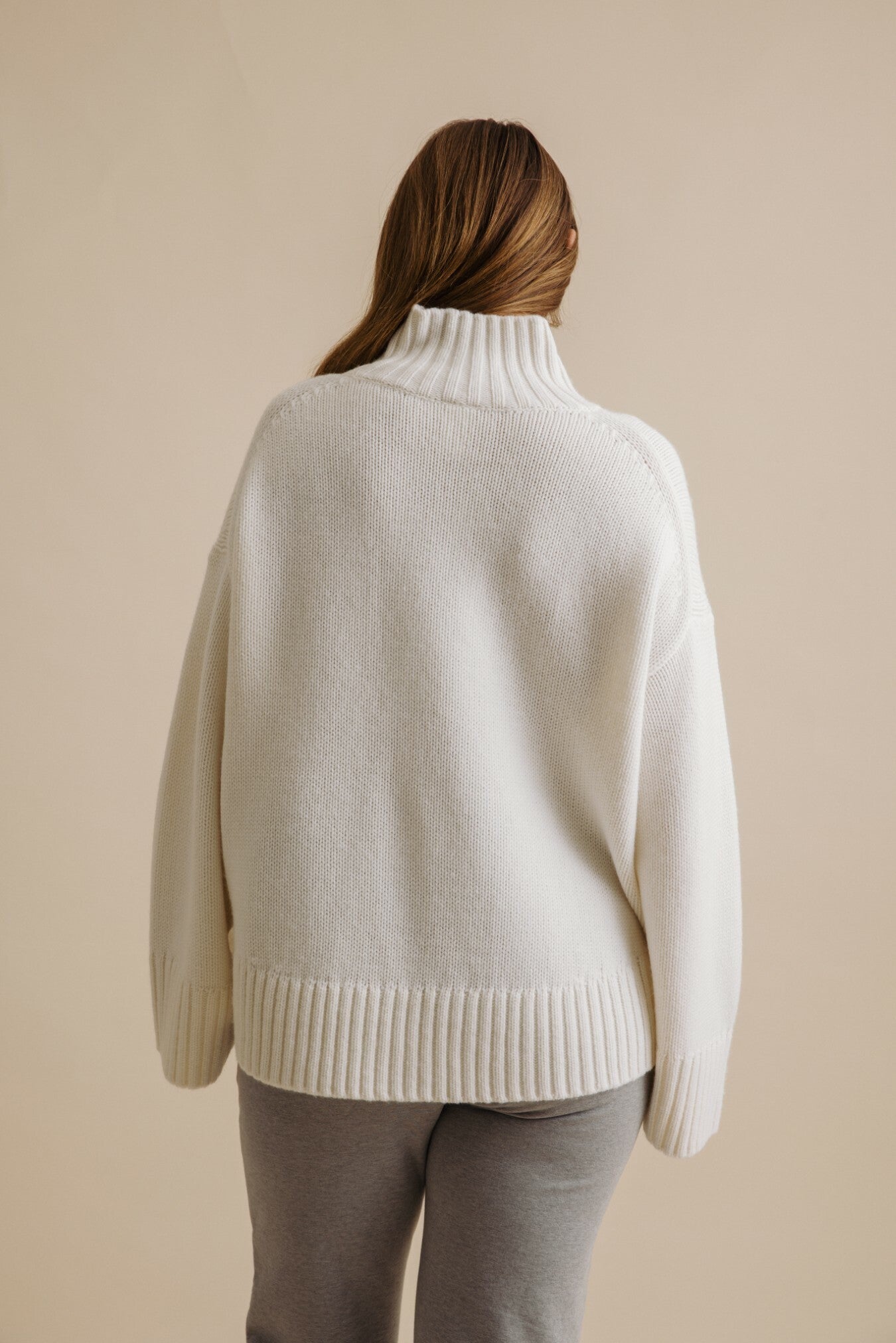 Elevate Merino Cashmere Pullover Cream
