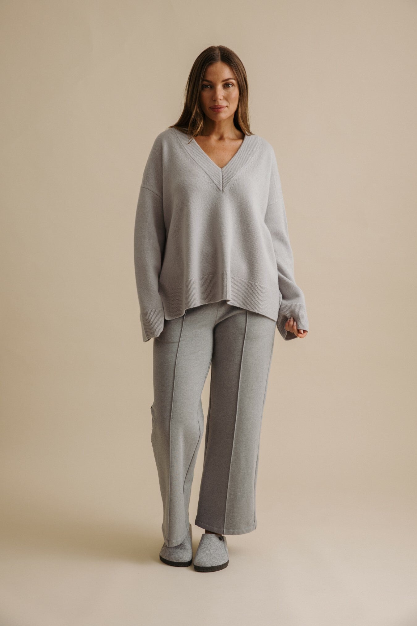 Haven Merino V Pullover Misty
