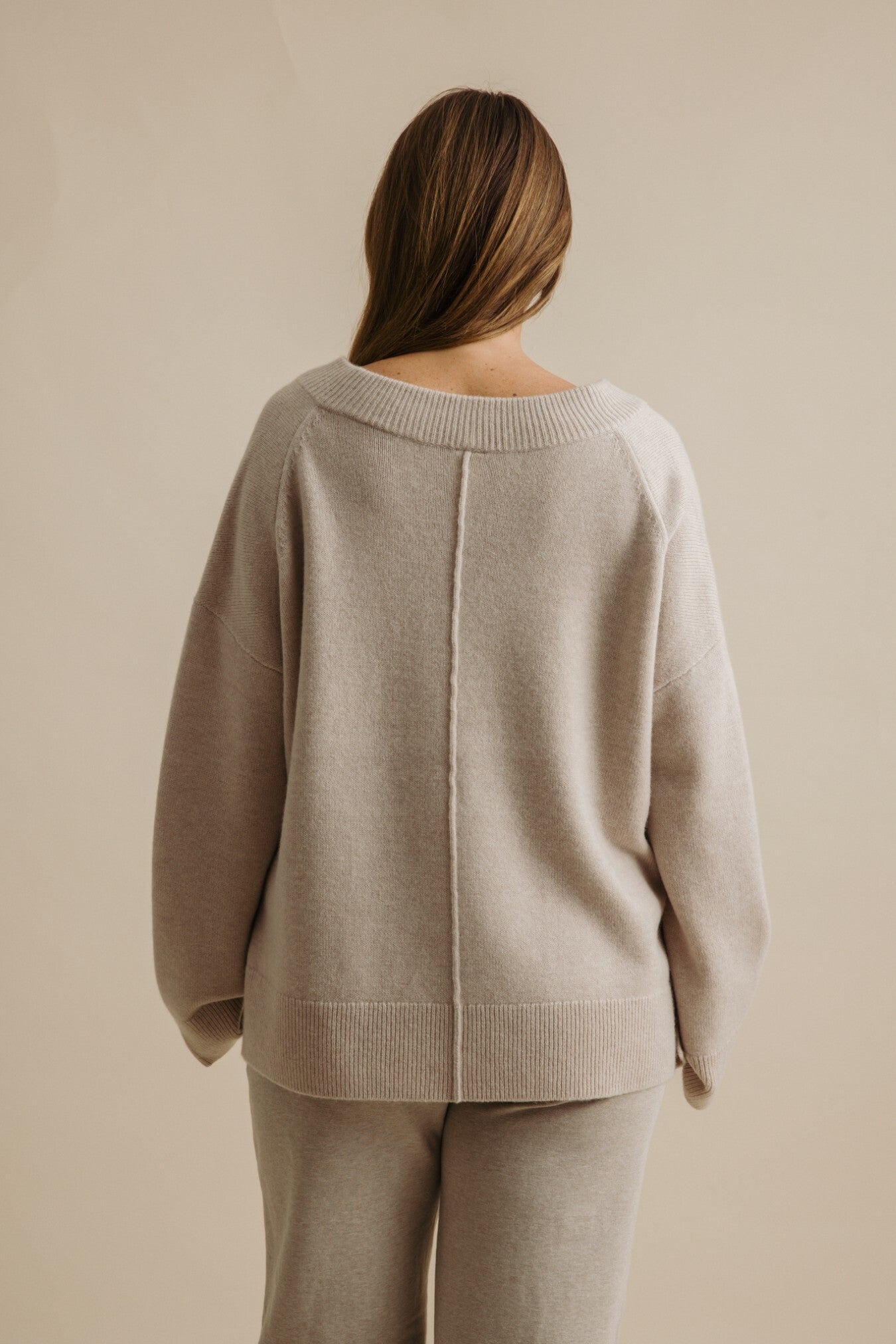 Haven Merino V Pullover Wheat