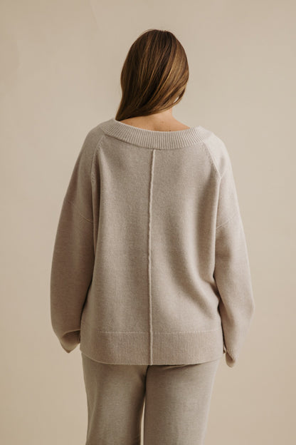 Haven Merino V Pullover Wheat
