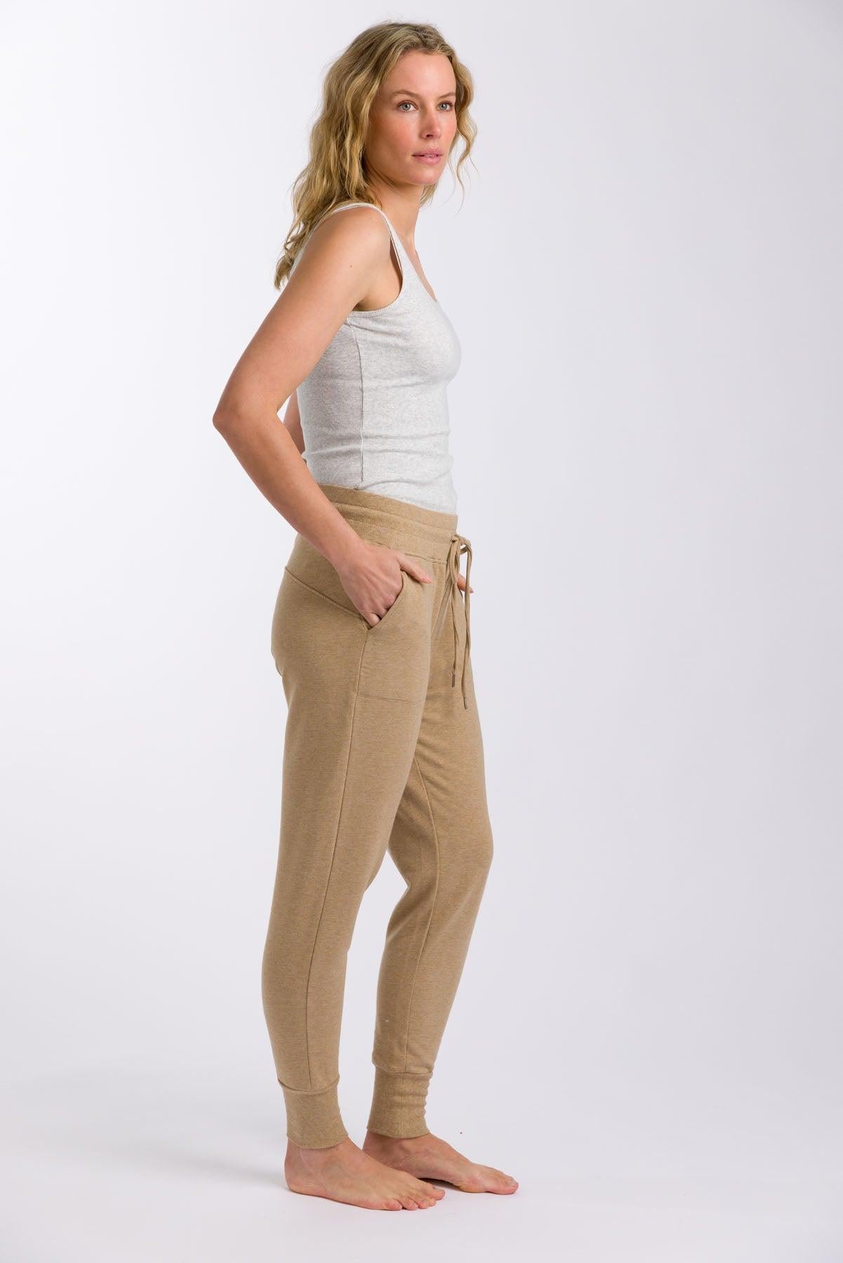 Heavenly Fleece Jogger Caramel Marle