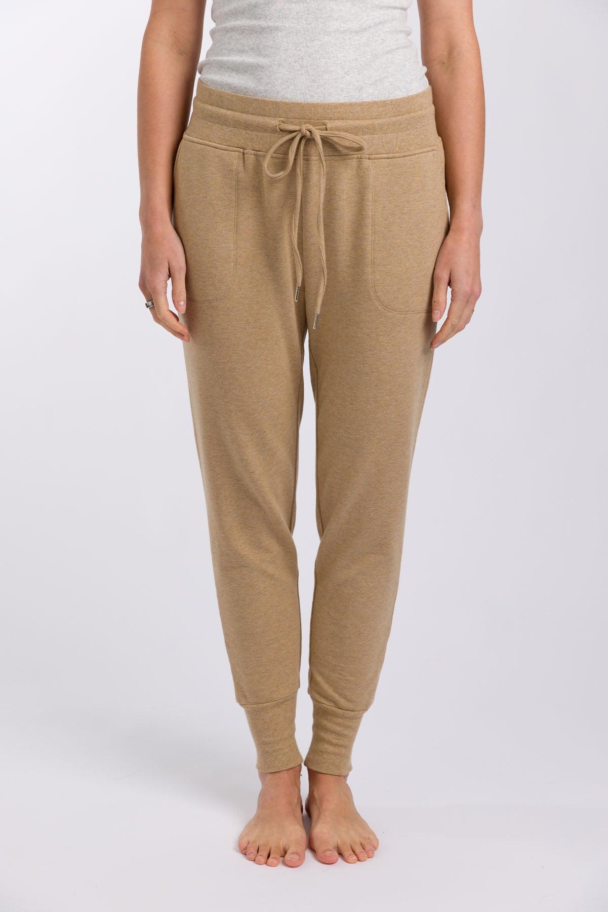 Heavenly Fleece Jogger Caramel Marle