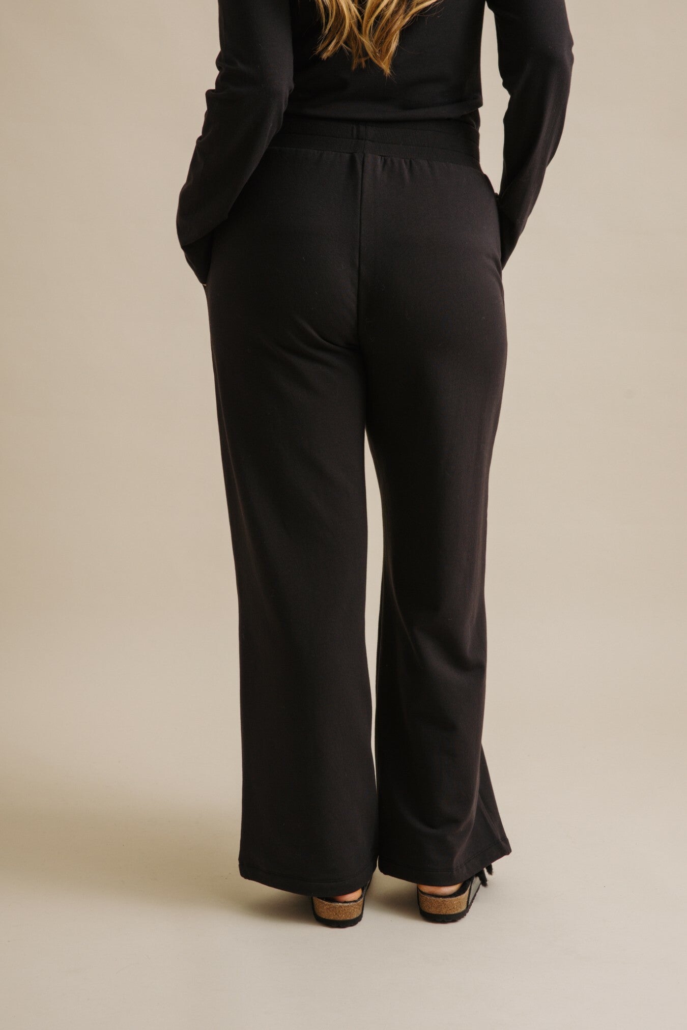 Heavenly Fleece Pull On Pant Washed Black