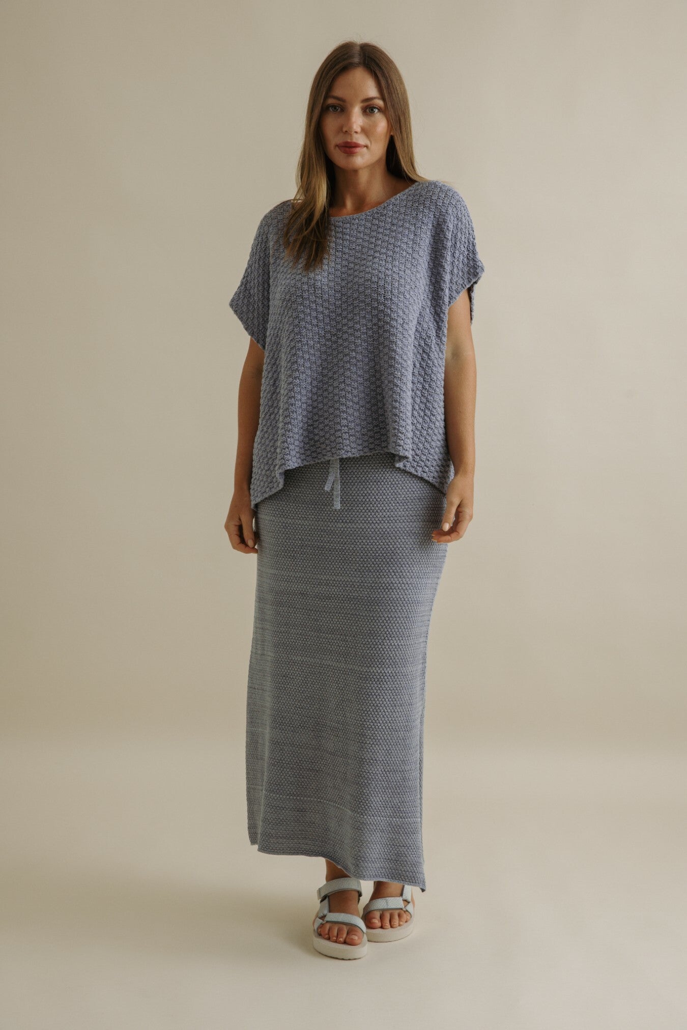 Ladder Shortsleeve Pullover Chambray