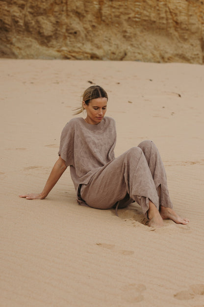 Paradis Jacquard Short Sleeve Pullover