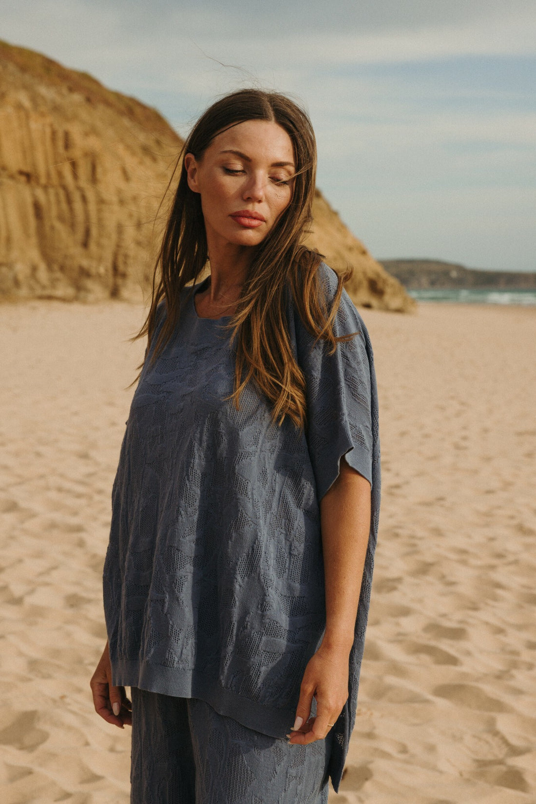 Paradis Jacquard Short Sleeve Pullover