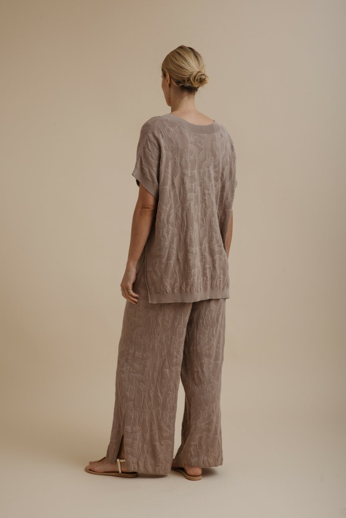 Paradis Jacquard Short Sleeve Pullover