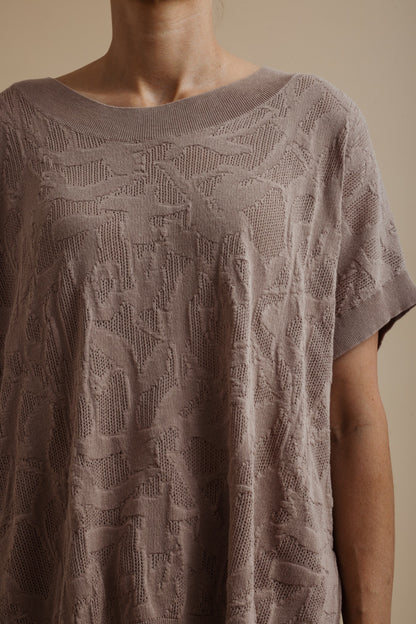 Paradis Jacquard Short Sleeve Pullover