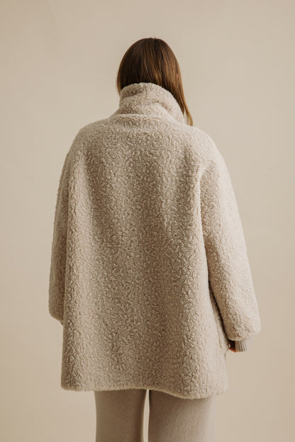 Polar Faux Fur Coat Amaranth