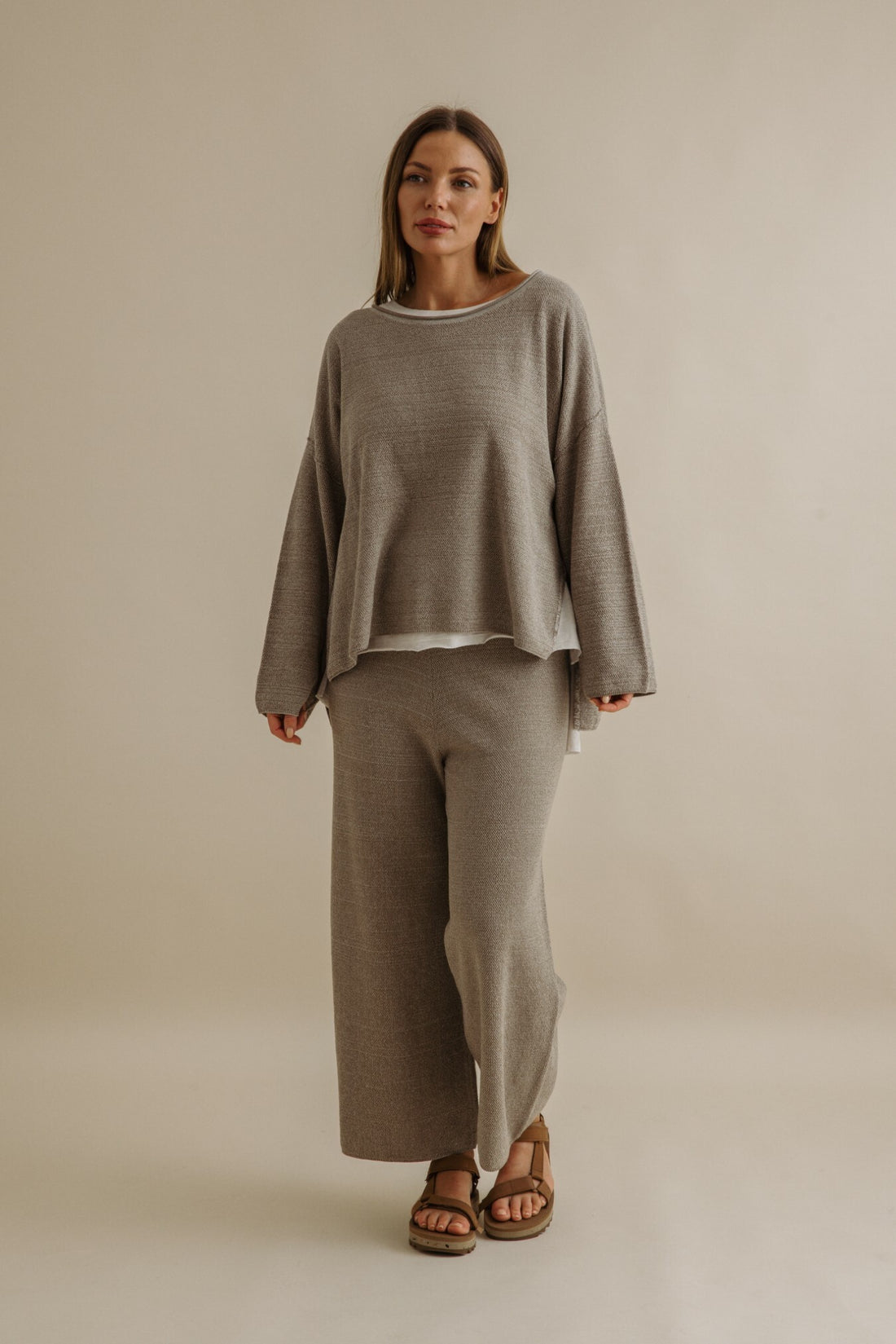 Retreat Cotton Twist Pullover Vintage Khaki x Silver