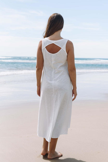 Shoreline Fine Slub  Breeze Dress Salt