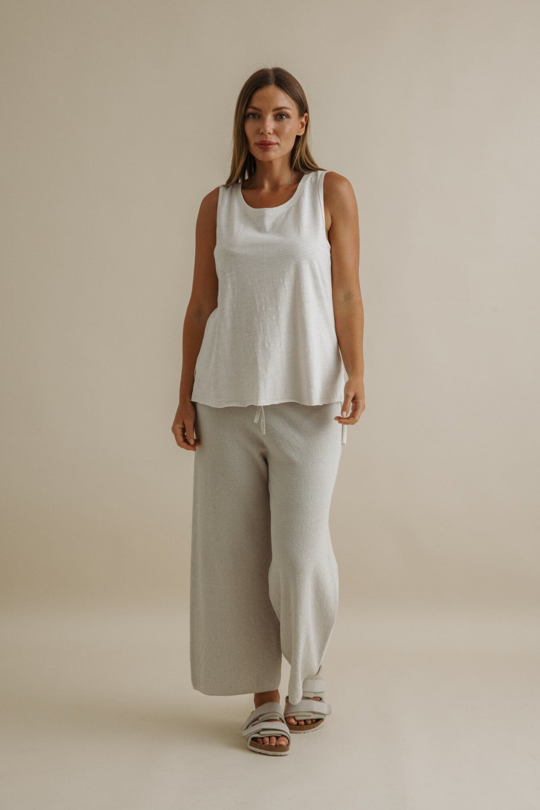 Shoreline High Low Singlet 2.0 Pearl