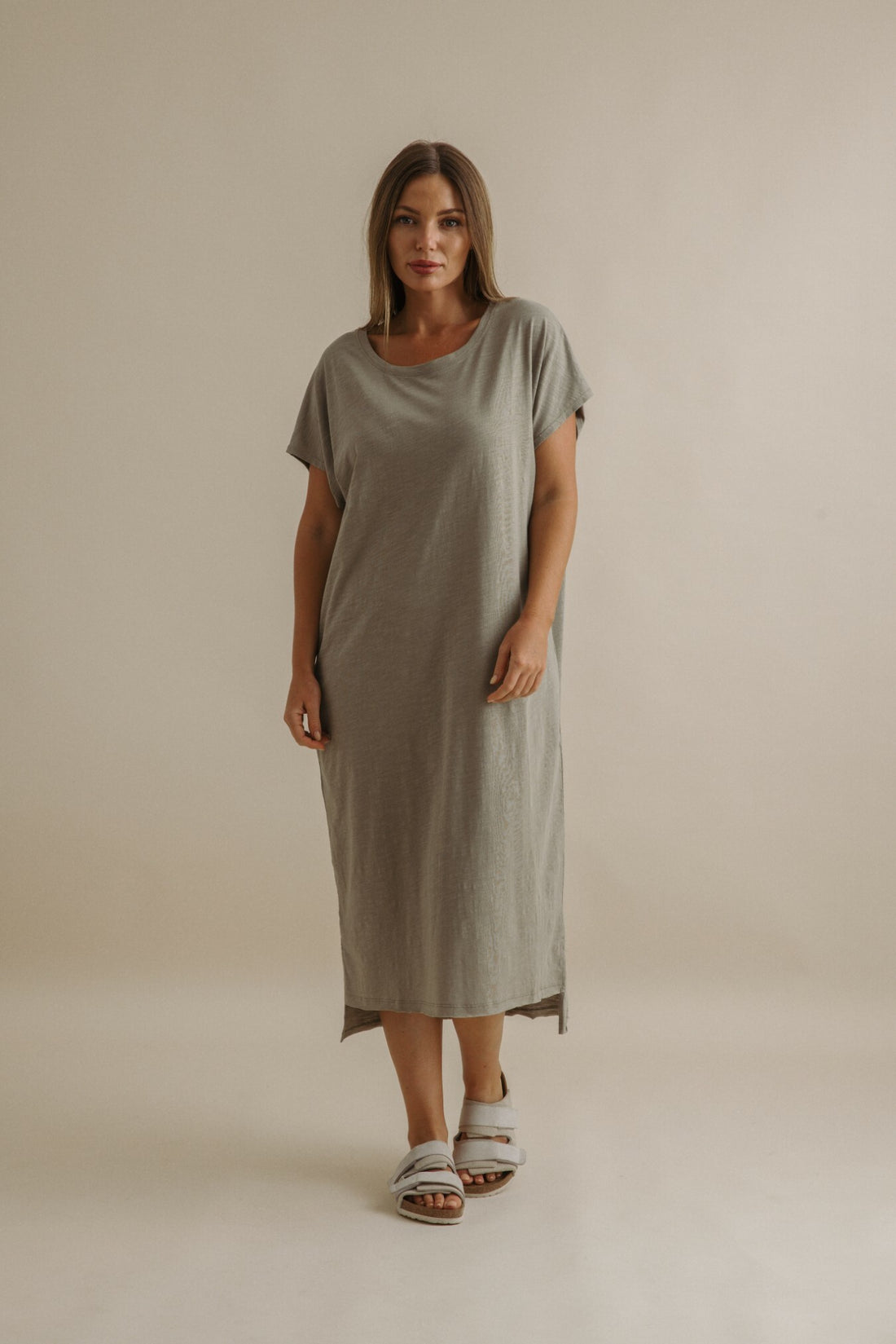 Shoreline T-Dress Khaki