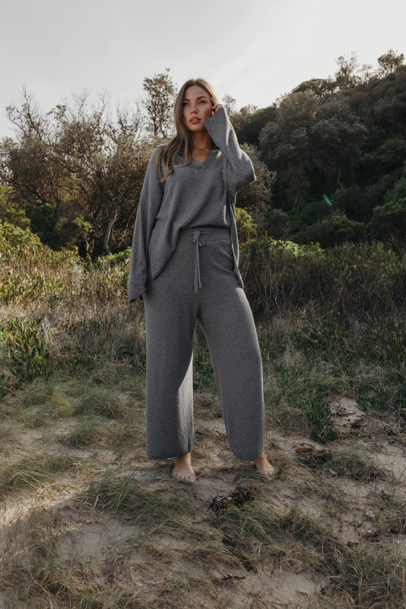 Winter Retreat Merino Cotton Pant Ash