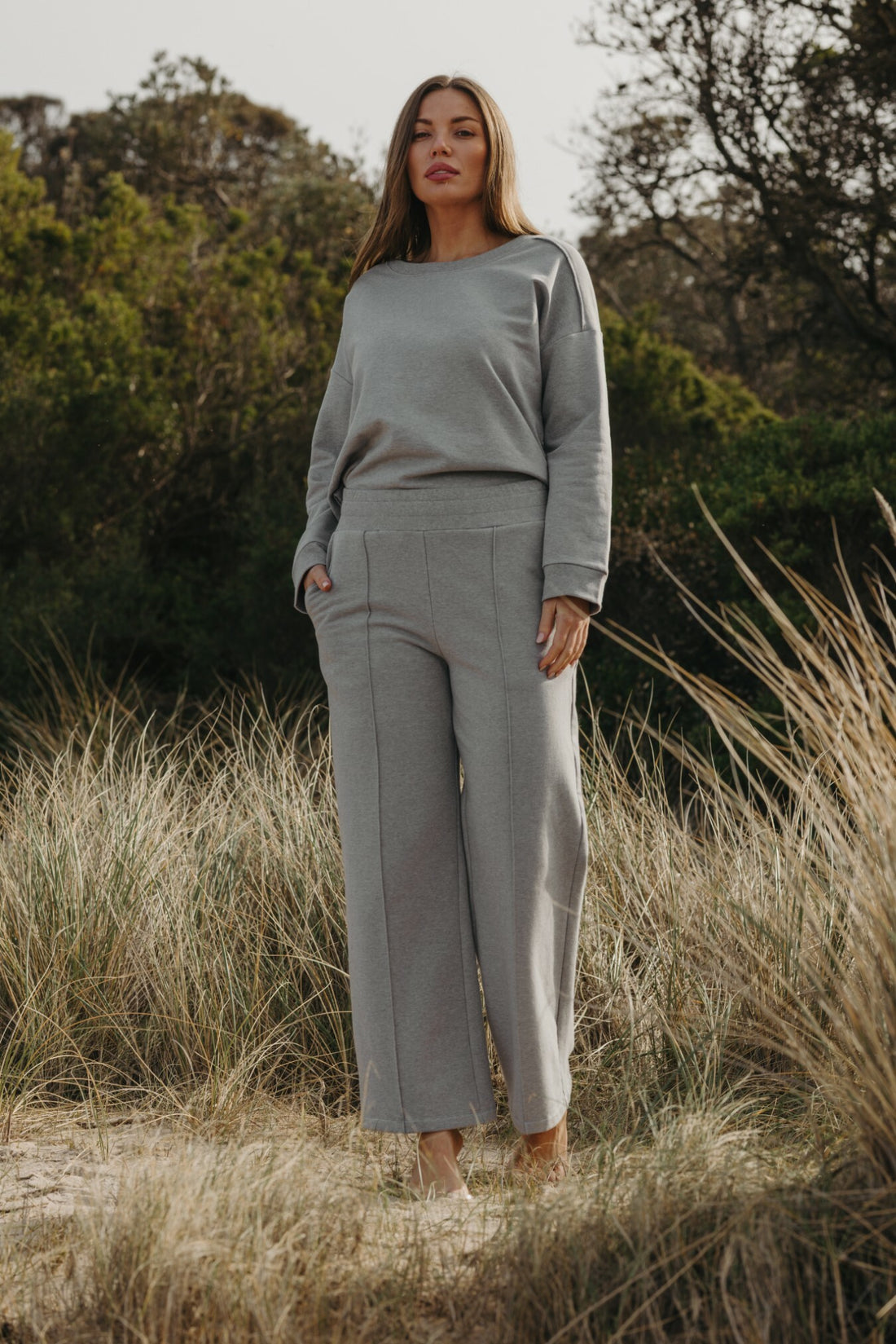 Heavenly Fleece Pull On Pant Smoke