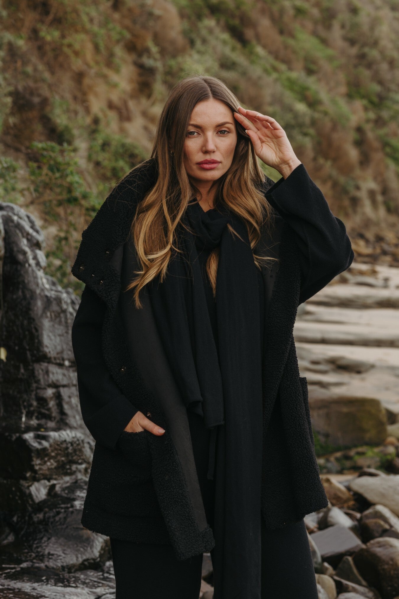 Sherpa Cuddle Gillet Noir