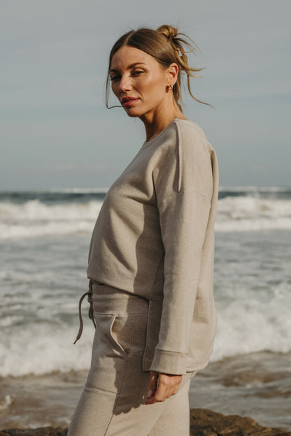 Heavenly Fleece Windcheater Wheat