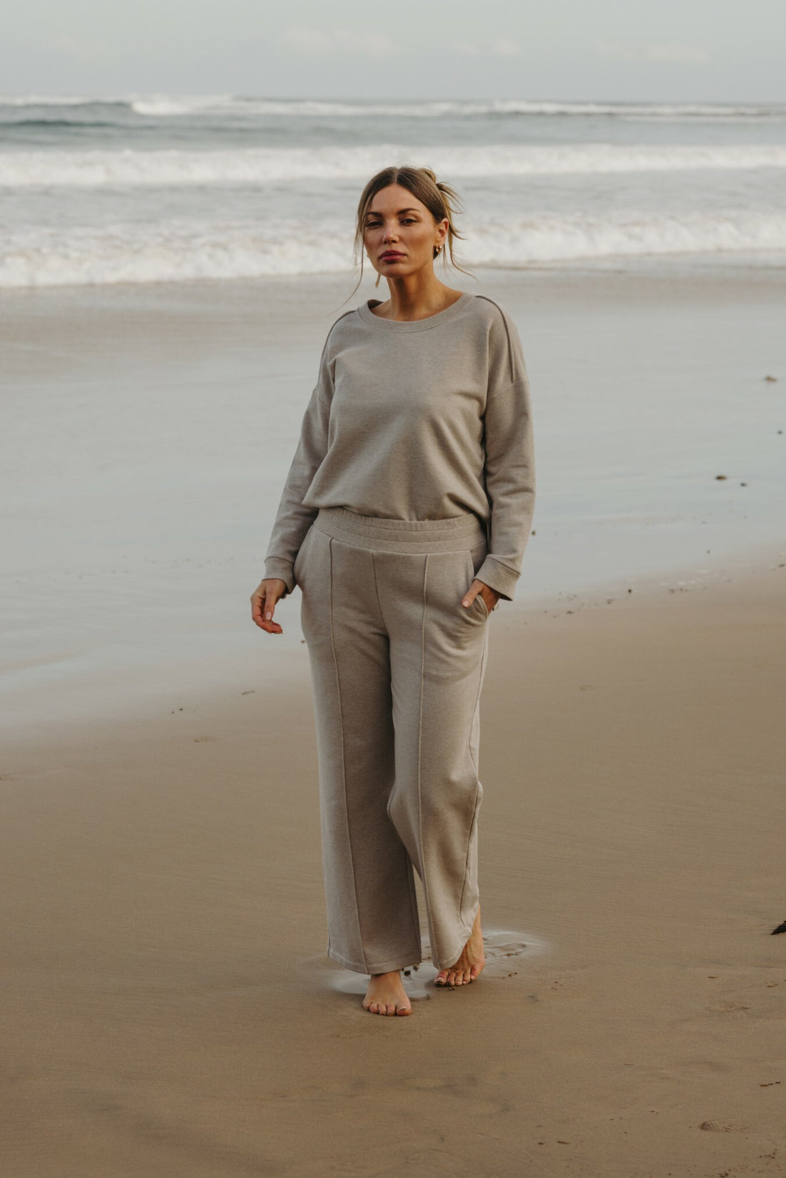 Heavenly Fleece Pull On Pant Wheat