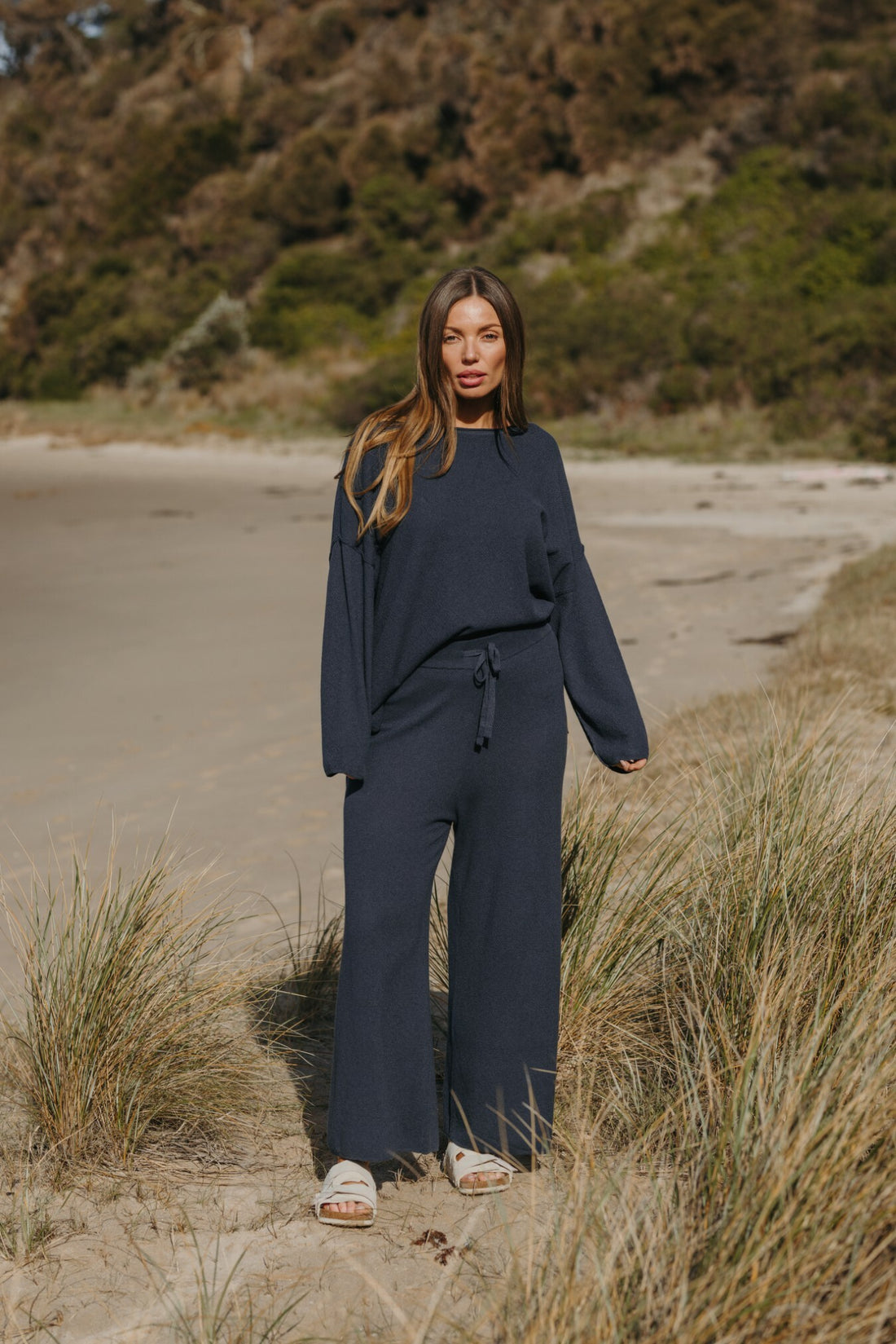 Winter Retreat Merino Cotton Pullover Lake