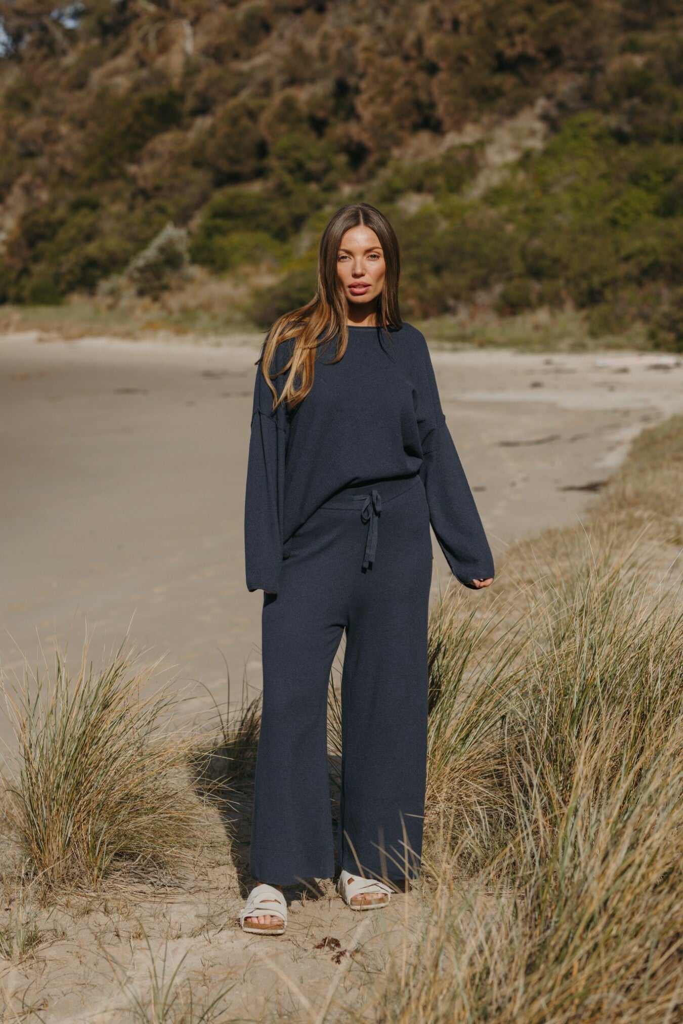 Winter Retreat Merino Cotton Pullover Lake