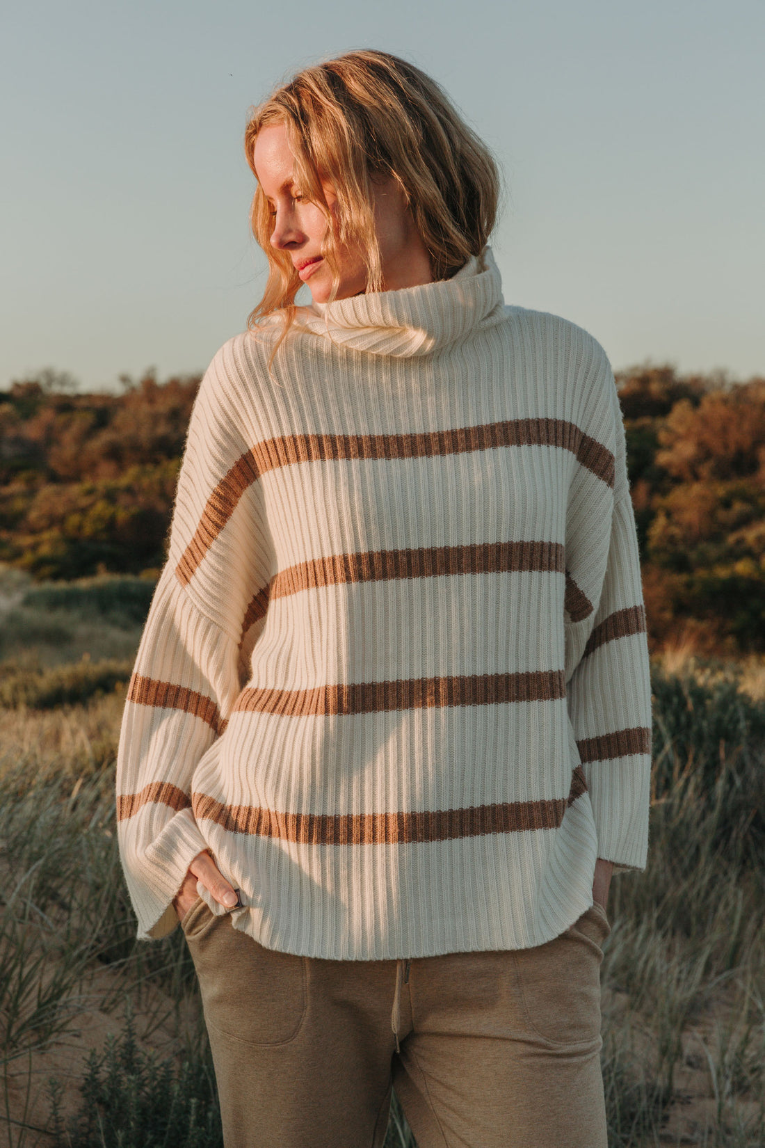 Divine Stripe Rib Pullover