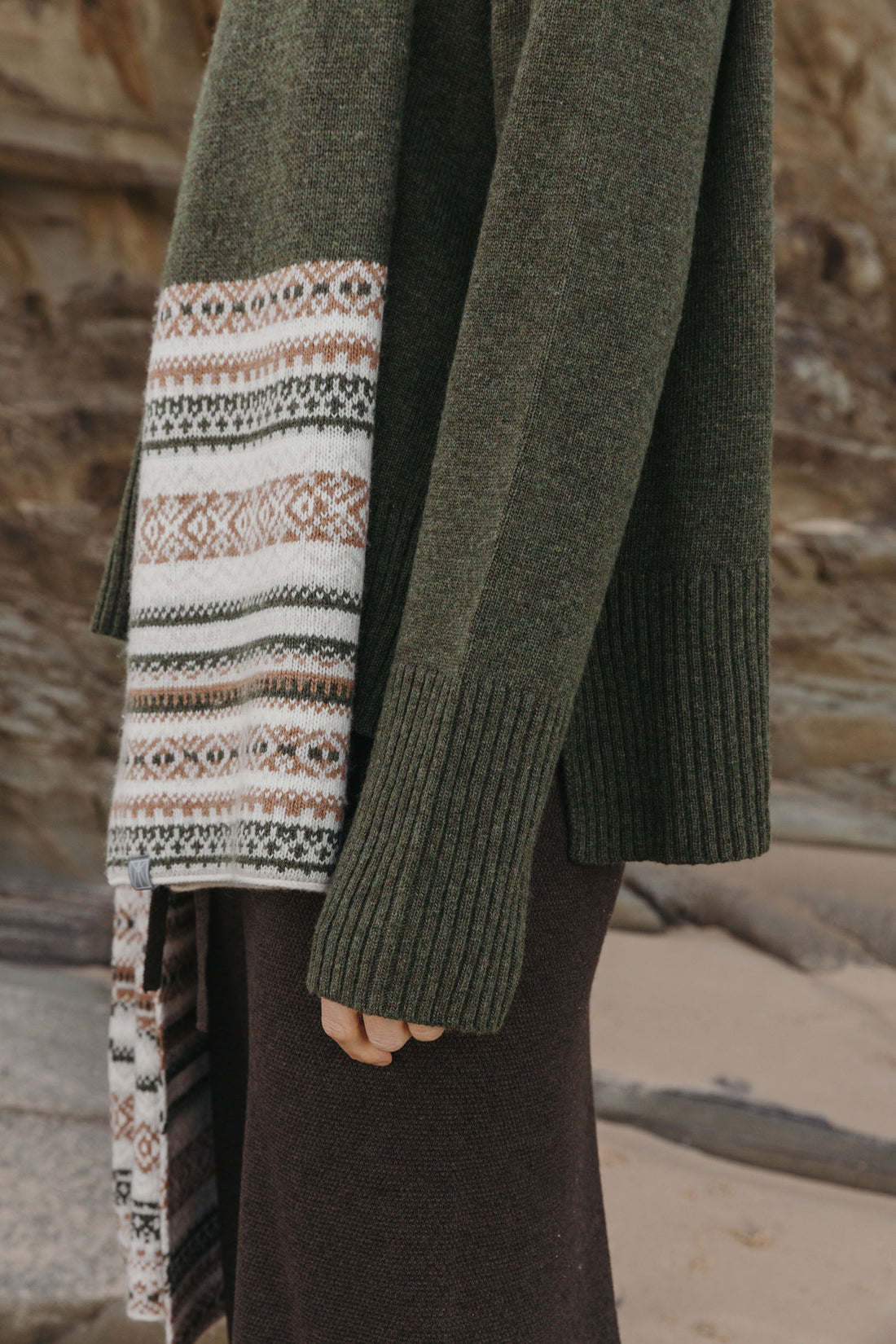 Fair Isle Double Faced Wrap