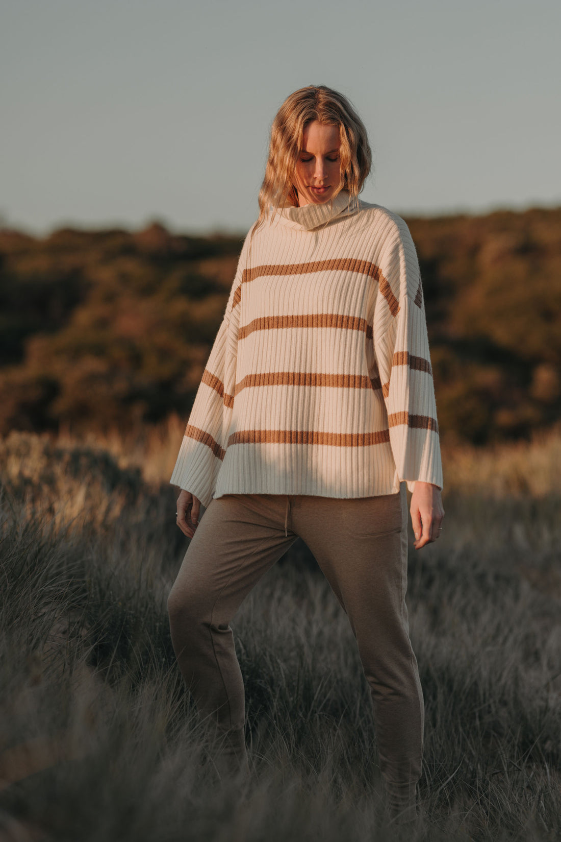 Divine Stripe Rib Pullover
