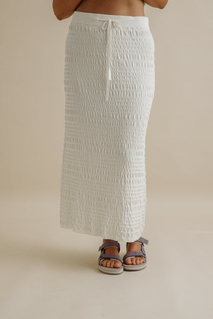 Waves Pleat Skirt Vanille