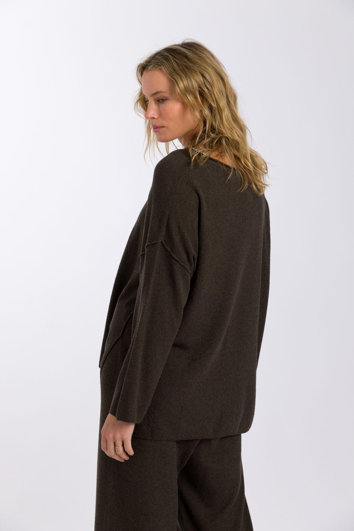 Winter Retreat Merino Cotton Pullover Sable