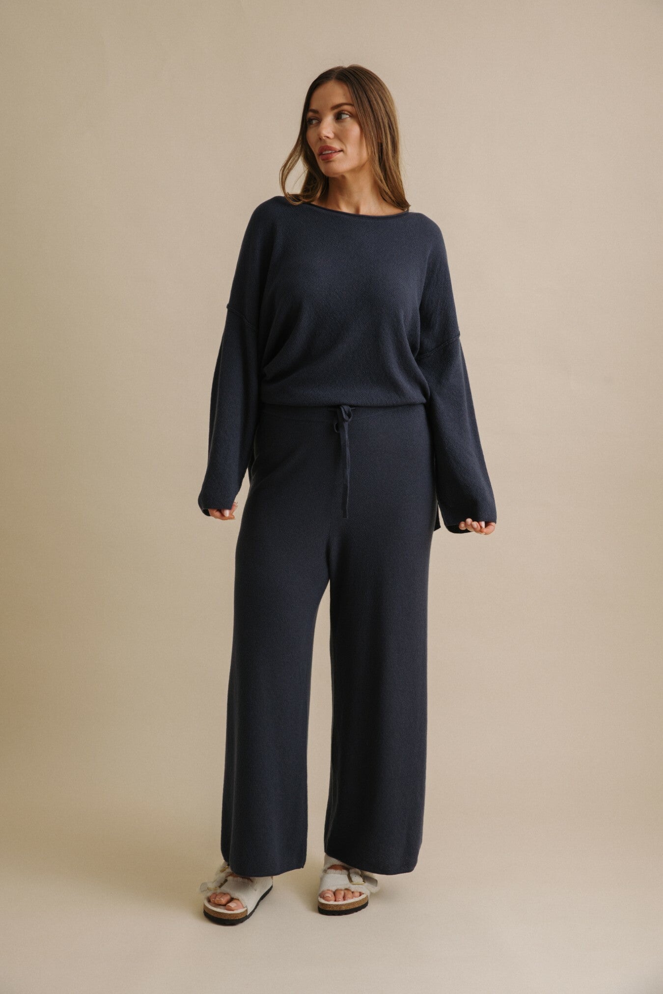 Winter Retreat Merino Cotton Pullover Lake