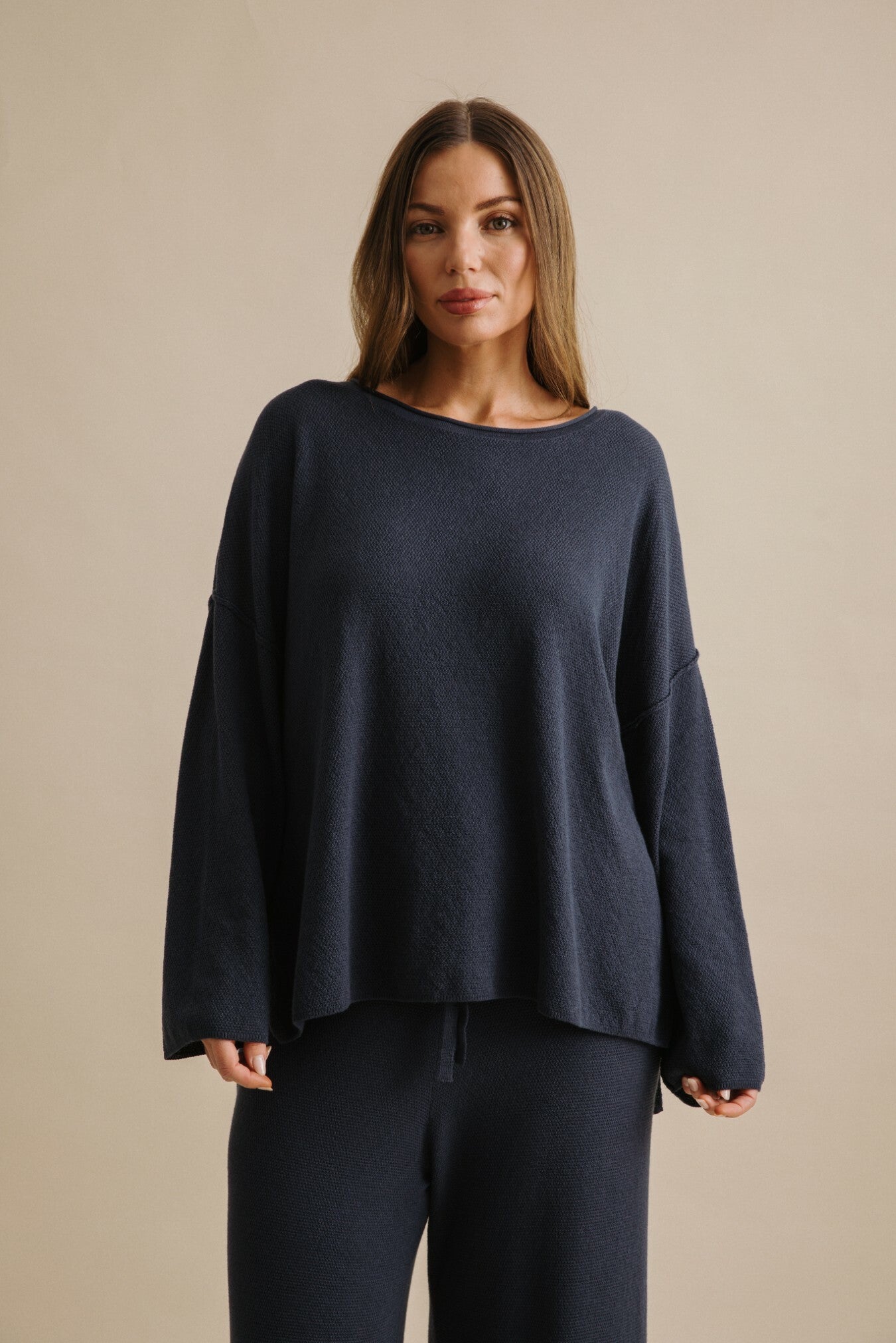Winter Retreat Merino Cotton Pullover Lake