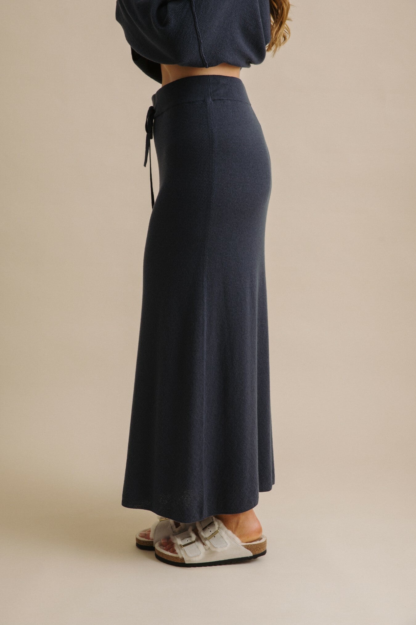 Winter Retreat Merino Cotton Skirt Lake