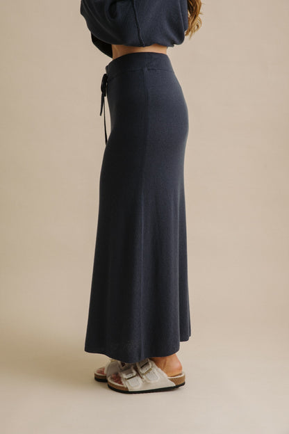 Winter Retreat Merino Cotton Skirt Lake