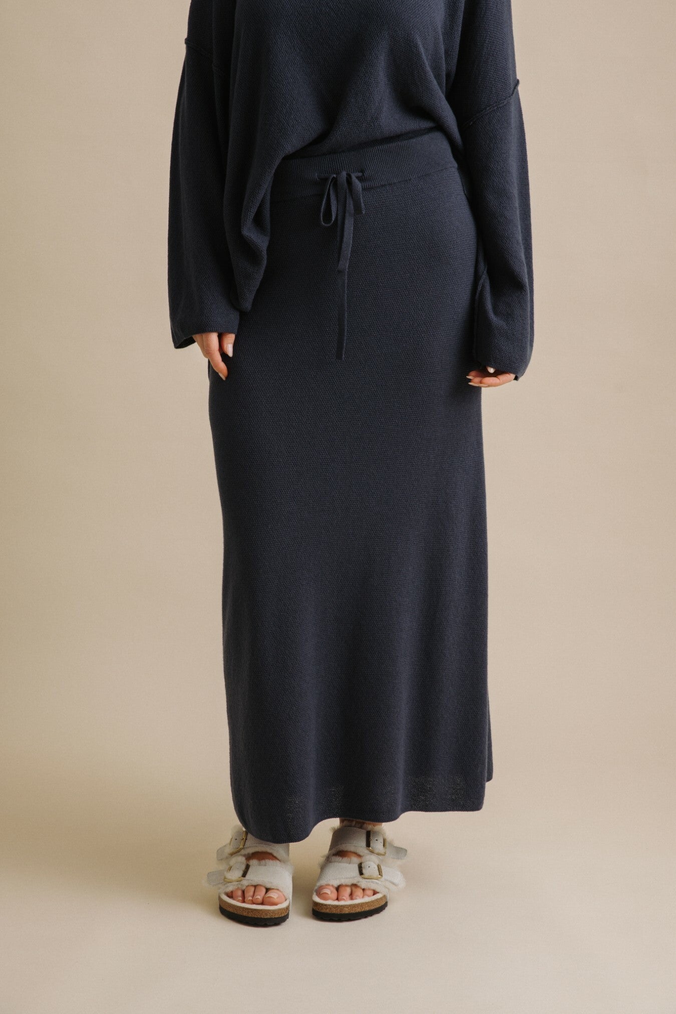 Winter Retreat Merino Cotton Skirt Lake